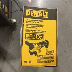 NEW! - DEWALT 20V MAX XR Cordless Brushless 4.5 in. Paddle Switch Small Angle Grinder with Kickback Brake (Tool Only)