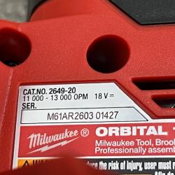 AS-IS Milwaukee 18V Lithium-Ion Cordless 1/4 in. Sheet Sander (Tool-Only)
