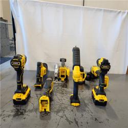 AS-IS- 20V Lithium-Ion Cordless 8-Tool Combo Kit with (2) 5.0 Ah Batteries and Charger