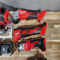 HOUSTON LOCATION - AS - IS Milwaukee 6 Tool Combo Kit W/ (2) Battery & Charger