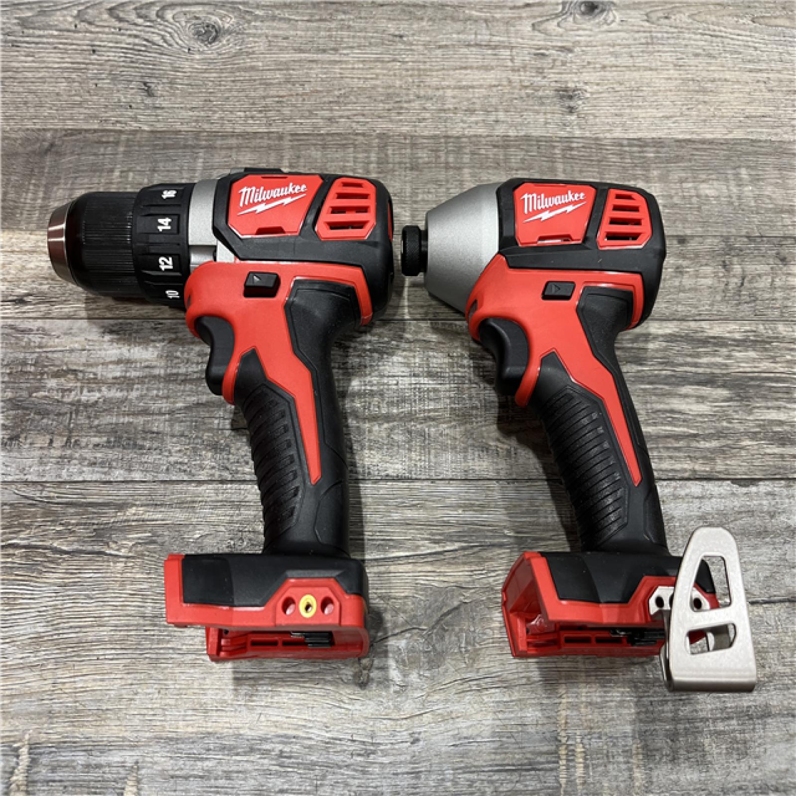 AS-IS Milwaukee 18V Lithium-Ion Cordless Drill Driver/Impact Driver Combo Kit