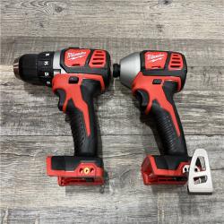 AS-IS Milwaukee 18V Lithium-Ion Cordless Drill Driver/Impact Driver Combo Kit