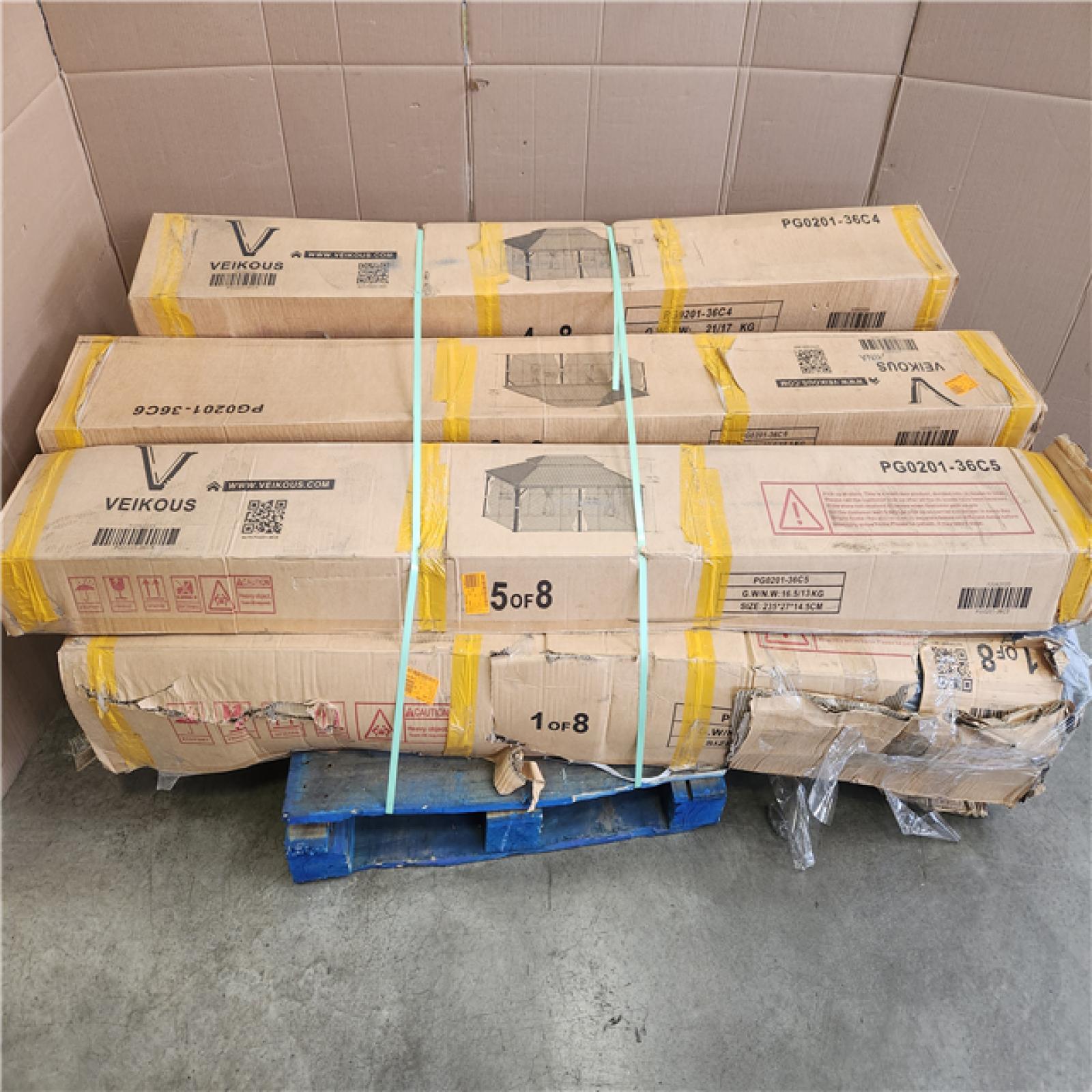 Phoenix VEIKOUS 20 ft. W x 14 ft. D Aluminum Hardtop Gazebo with Galvanized Double Roof and Textilene Netting