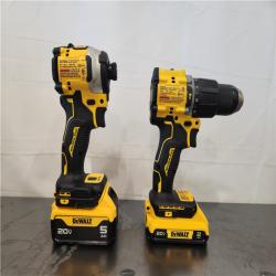 AS-IS- DeWalt 2-Tool Combo Kit W/ (2) BATTERY & CHARGER