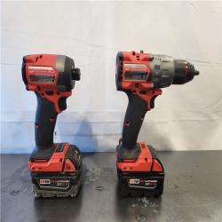AS-IS- Milwaukee FUEL 18V Lithium-Ion Brushless Cordless Hammer Drill and Impact Driver Combo Kit