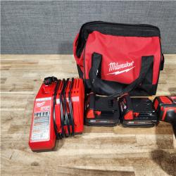 HOUSTON LOCATION - AS - IS Milwaukee 2 Tool Combo Kit W/ (2) Battery & Charger
