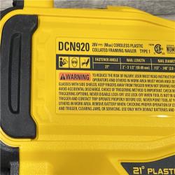 AS-IS DEWALT 20-Volt 21° Cordless Framing Nailer (Tool-Only)