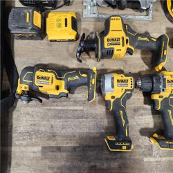 HOUSTON LOCATION - AS-IS DEWALT 7 TOOL COMBO KIT W/ (2) BATTERY & CHARGER