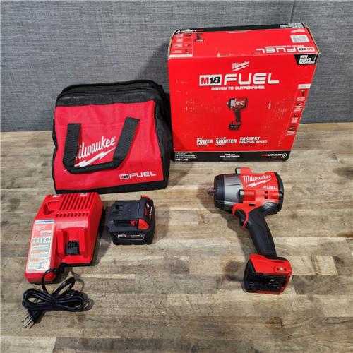 HOUSTON LOCATION - AS-IS Milwaukee M18 1/2 in. Cordless Brushless High Torque Impact Wrench Kit (Battery & Charger)