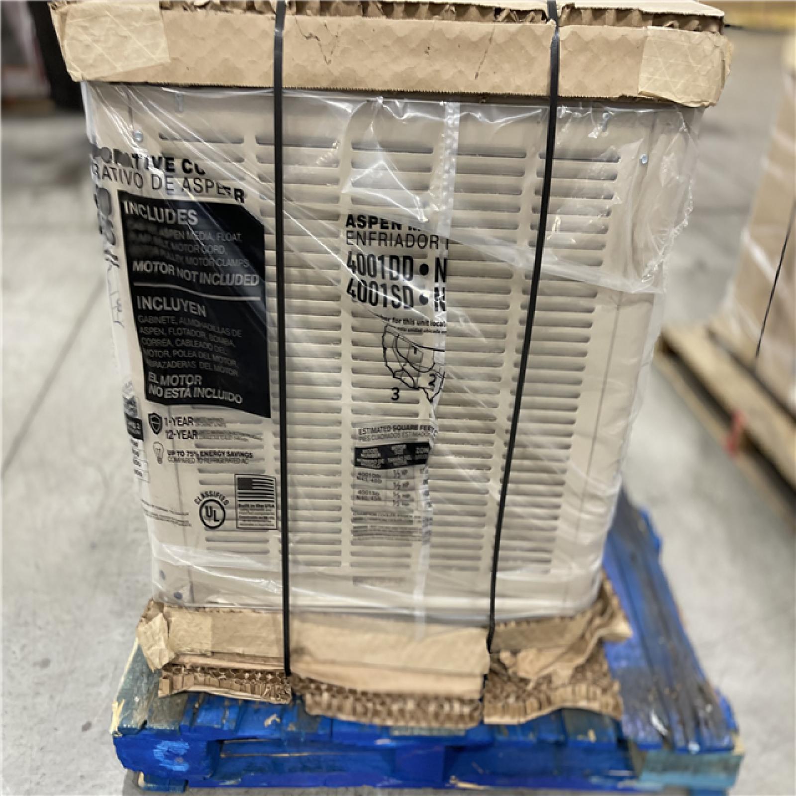 DALLAS LOCATION- NEW! Champion Cooler 4900 CFM Down-Draft Roof Evaporative Cooler for 1800 sq. ft. (Motor Not Included)