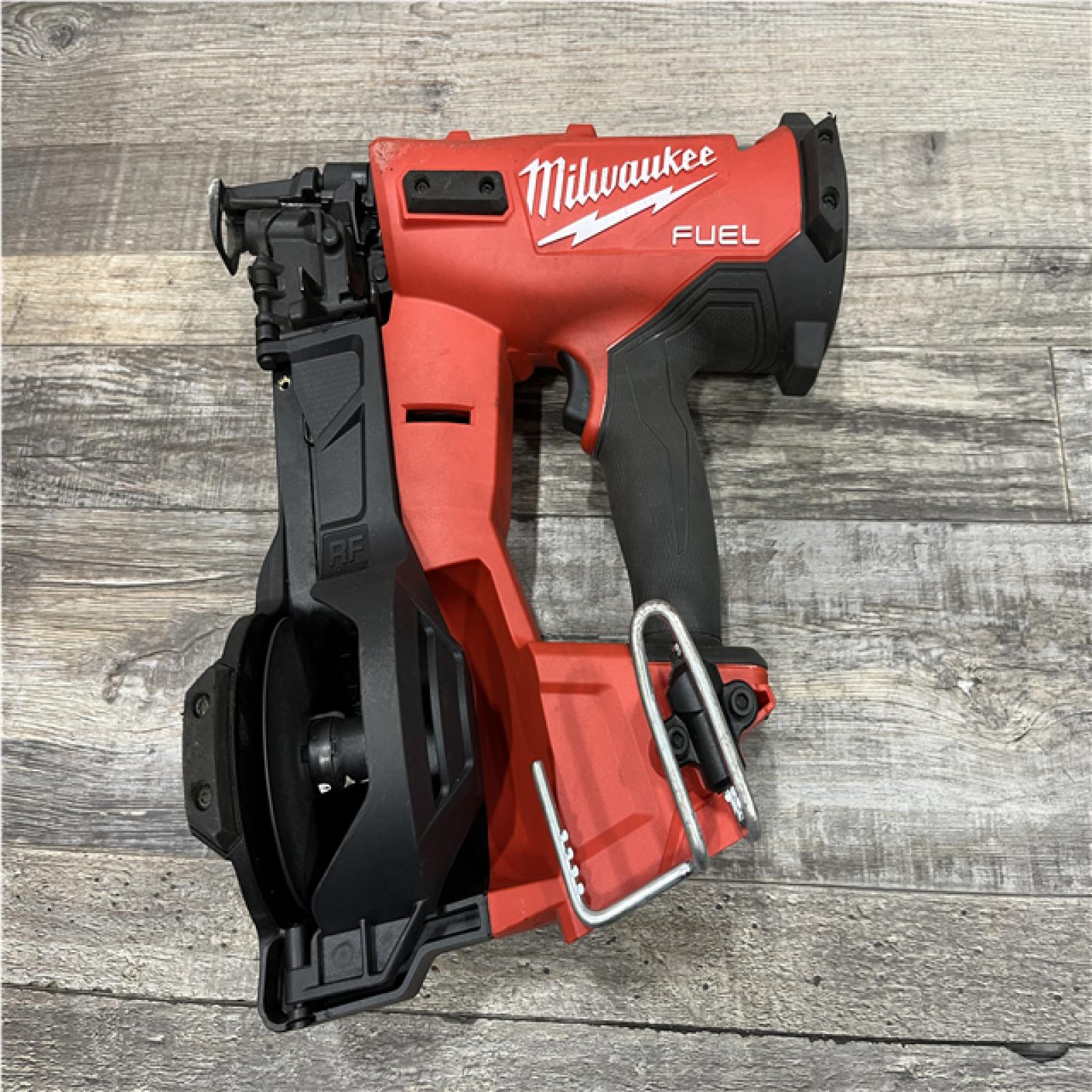 AS-IS Milwaukee FUEL 18-Volt Lithium-Ion Brushless Cordless Coil Roofing Nailer (Tool Only)