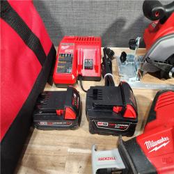 HOUSTON LOCATION - AS-IS M18 18-Volt Lithium-Ion Cordless Combo Kit 9-Tool with 2-Batteries  Charger and Tool Bag