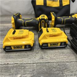 AS-IS DEWALT ATOMIC 20-Volt MAX Lithium-Ion Cordless Combo Kit