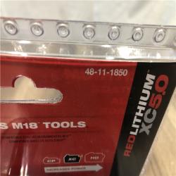 NEW- Milwaukee 18-Volt 5.0 Ah Lithium-Ion XC Extended Capacity Battery Pack