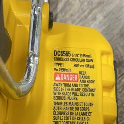 AS-IS DEWALT 20V MAX Cordless Brushless 6-1/2 in. Sidewinder Style Circular Saw (Tool Only)