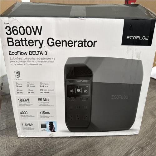 CALIFORNIA AS IS ECOFLOW 1800W BATTERY GENERATOR