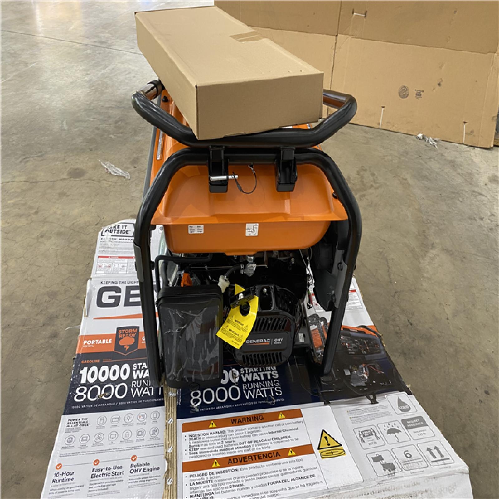 Houston Location AS IS - Generac 10,000 starting watts COsense generator