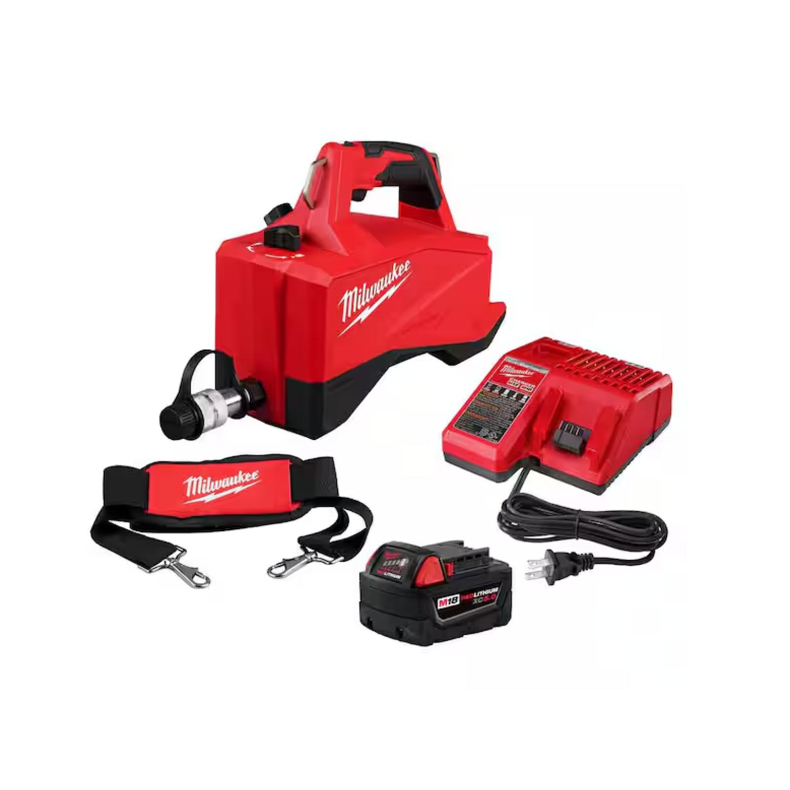 NEW! - Milwaukee M18 18V Brushless Single Acting 60in3 10 000psi Hydraulic Pump