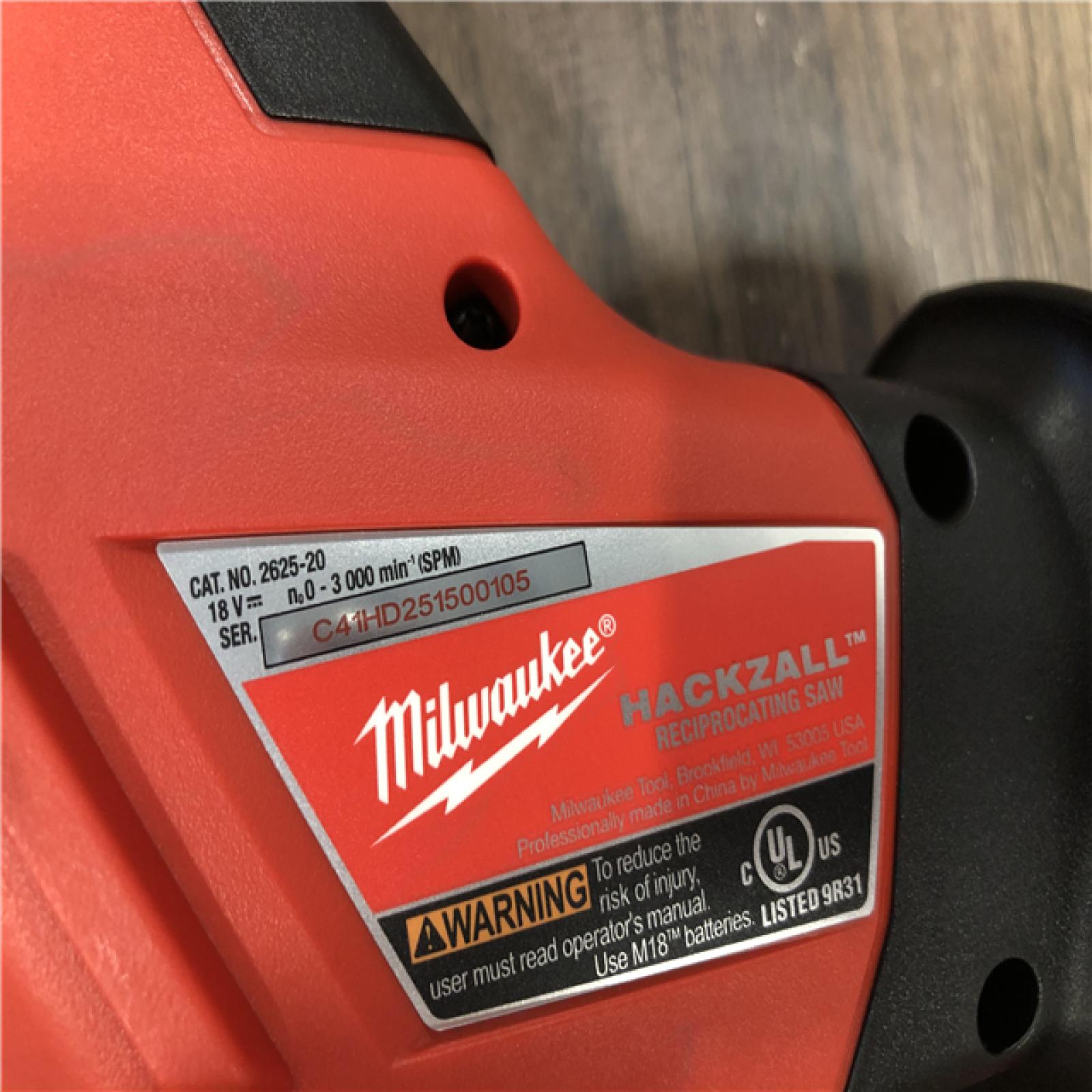 AS-IS Milwaukee 18V Lithium-Ion Cordless HACKZALL Reciprocating Saw (Tool-Only)
