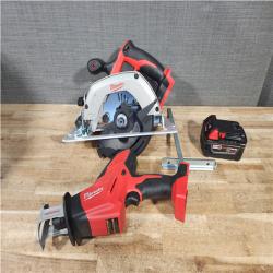Houston Location AS-IS Milwaukee Hackzall and Circular Saw and Battery