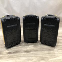 AS-IS DeWalt 20V MAX Lithium-Ion 2.0 Ah and (2) 4.0 Ah Battery Packs (3-Pack)
