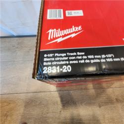 AS-IS- Milwaukee FUEL 18V Lithium-Ion Cordless Brushless 6-1/2 in. Plunge Cut Track Saw (Tool-Only)