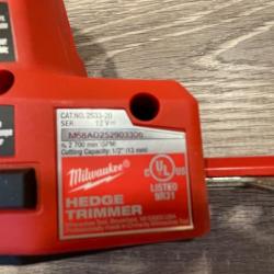 AS-IS Milwaukee FUEL 8 in. 12V Lithium-Ion Brushless Cordless Battery Hedge Trimmer (Tool-Only)