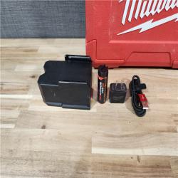 HOUSTON LOCATION - AS-IS Milwaukee Green 100 ft. Cross Line and Plumb Points Rechargeable Laser Level Kit