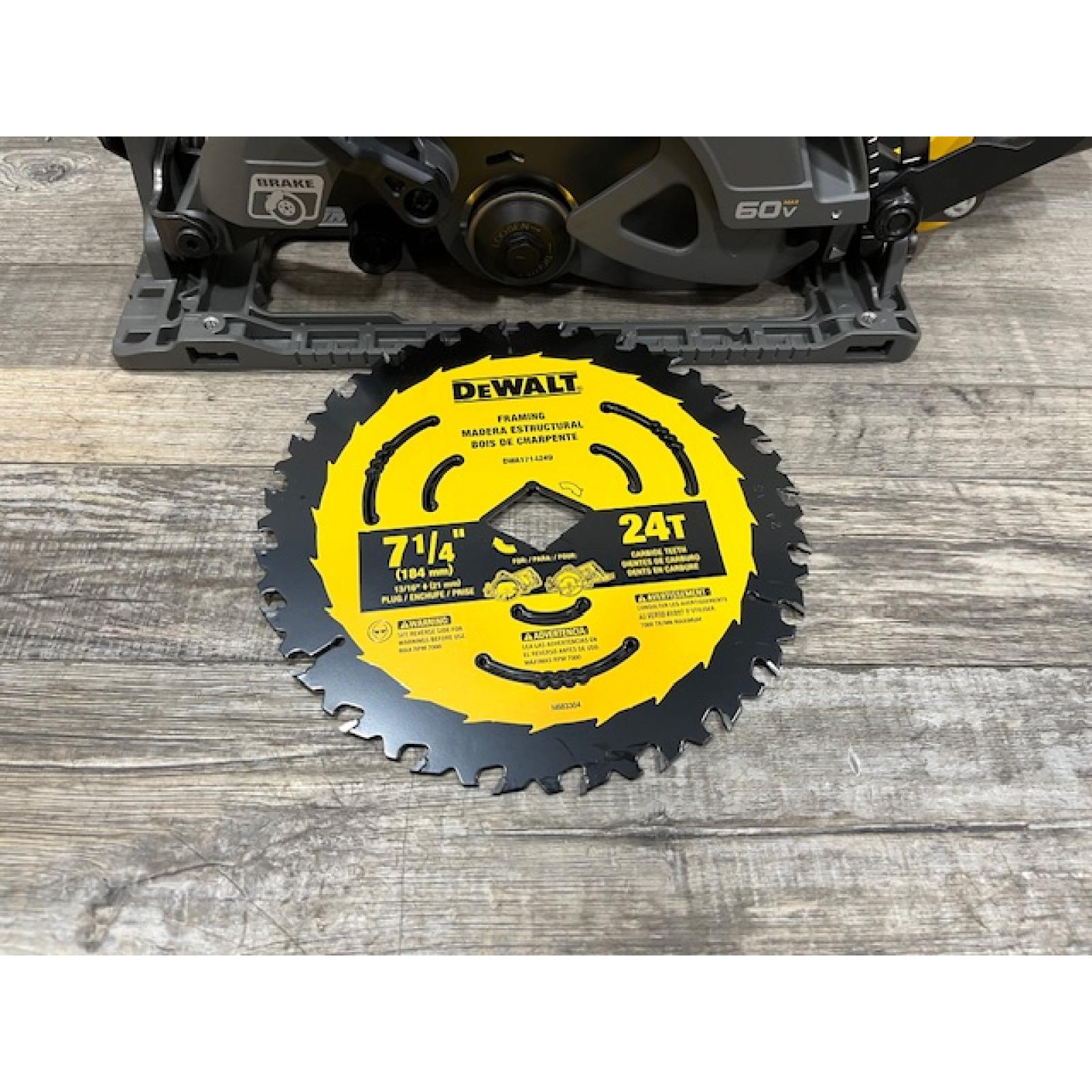 AS-IS DEWALT FLEXVOLT 60V MAX Cordless Brushless 7-1/4 in. Wormdrive Style Circular Saw (Tool Only)