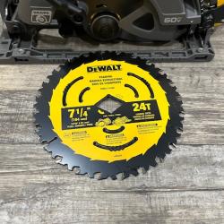 AS-IS DEWALT FLEXVOLT 60V MAX Cordless Brushless 7-1/4 in. Wormdrive Style Circular Saw (Tool Only)