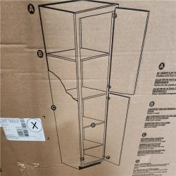 Phoenix NEW Hampton Bay 18 in. W x 24 in. D x 90 in. H Assembled Pantry Kitchen Cabinet in Unfinished with Recessed Panel Pallet (3-Cabinets)