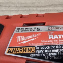 AS-IS MILWAUKEE 2457-20 .38 in. M12 Cordless Ratchet (Tool-Only)