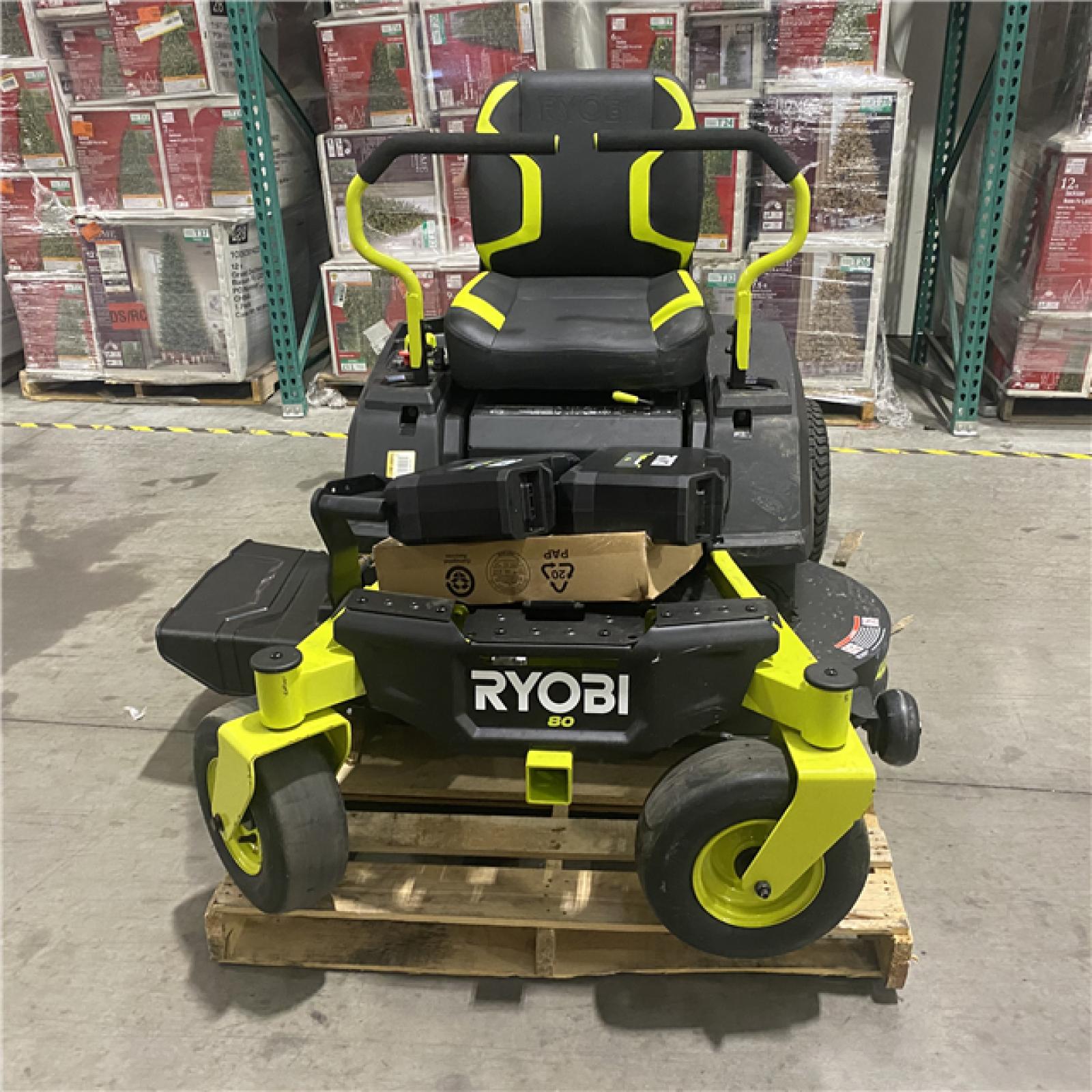 Dallas Location - As-Is RYOBI ZR3 80V HP Brushless Battery Cordless Electric 42 in. Zero Turn Riding Lawn Mower with (2) 14.0 Ah Batteries and Charger