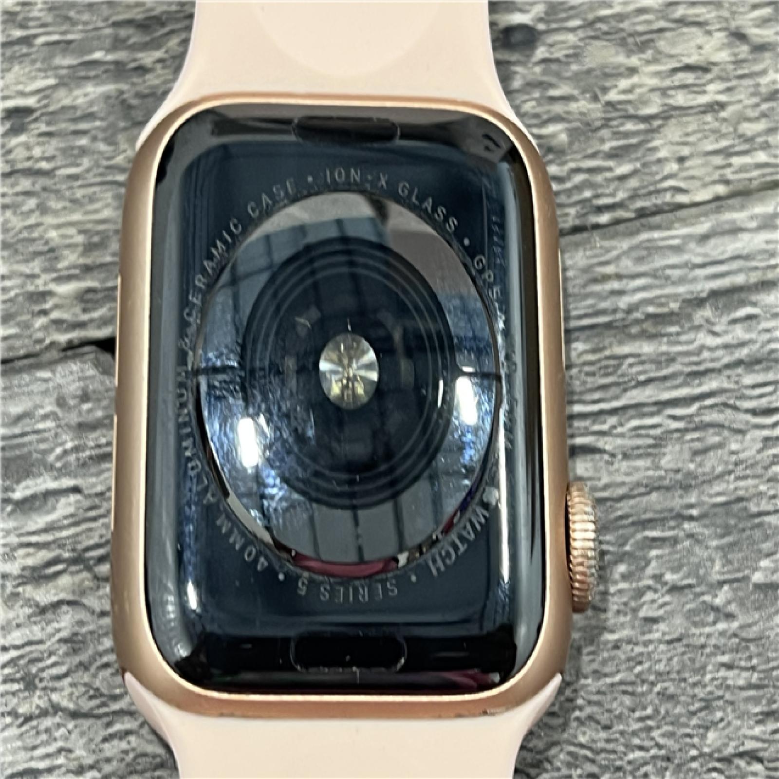 AS-IS Apple Watch Series 5 (GPS, 40MM)-Gold Case with Pink Sand Sport