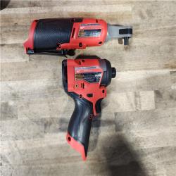 HOUSTON LOCATION - AS-IS Milwaukee 3453-22HSR M12 FUEL 12V Lithium-Ion Cordless 3/8 in. Ratchet and 1/4 in. Impact Driver Kit