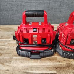 HOUSTON LOCATION - AS - IS MILWAUKEE BATTERY CHARGER PACK QTY - 2