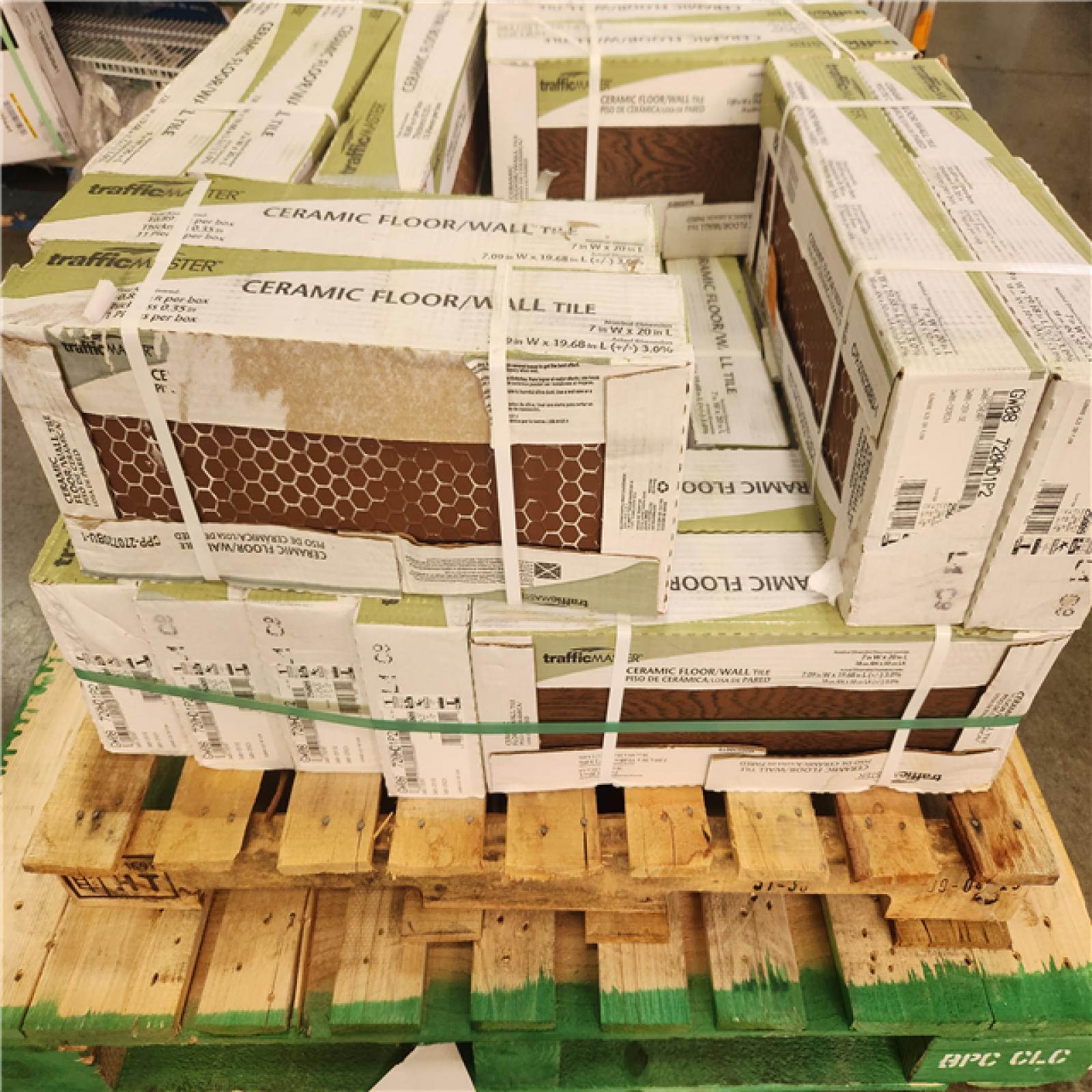 Phoenix AS-IS TrafficMaster Glenwood Cherry 7 in. x 20 in. Ceramic Floor and Wall Tile (228 sq. ft. /21 case)