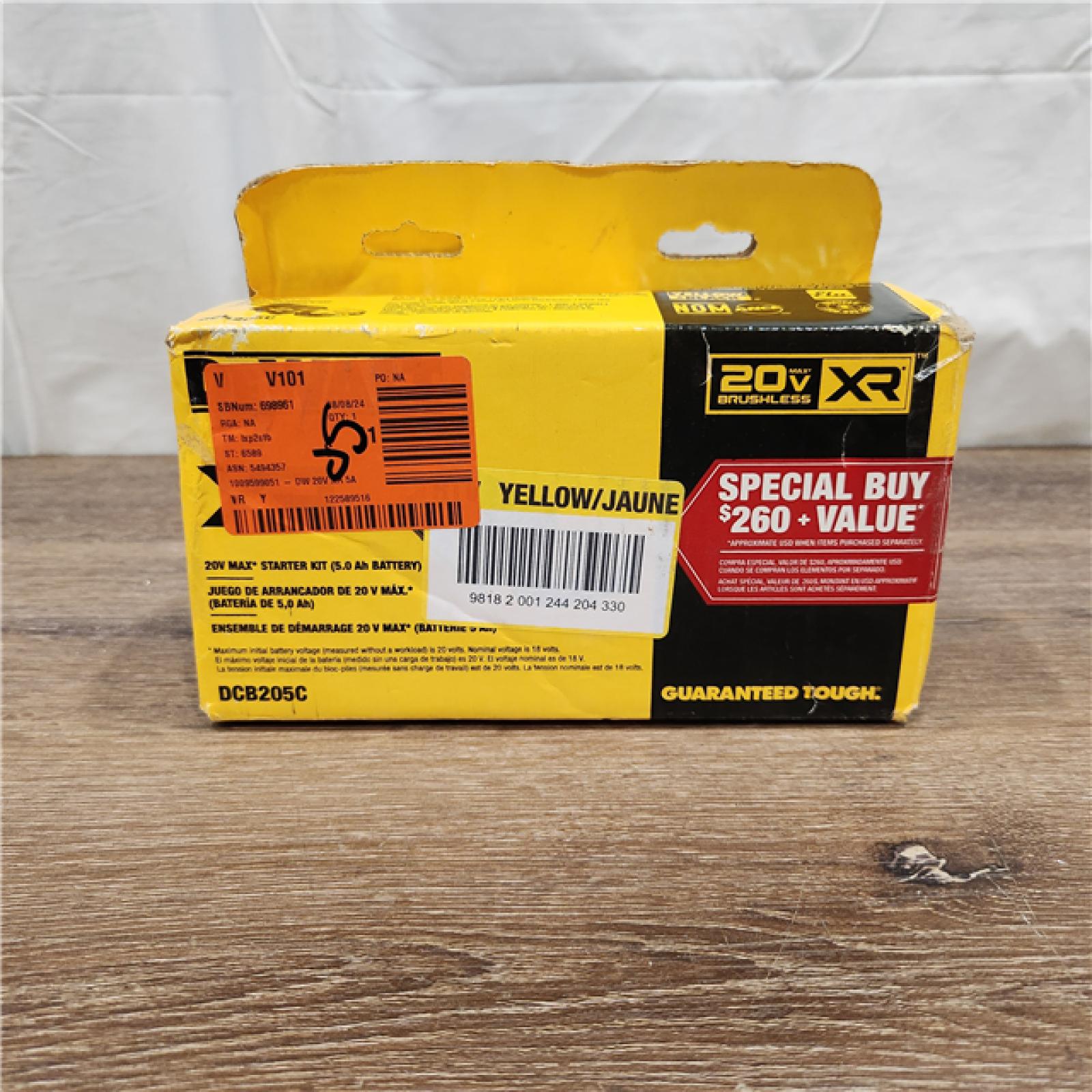 AS-IS DEWALT 20-Volt Maximum XR 5.0 Ah Battery Pack and Charger