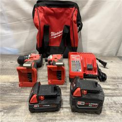 AS-IS Milwaukee 18-Volt Lithium-Ion Brushless Cordless Compact Hammer Drill/Impact Combo Kit
