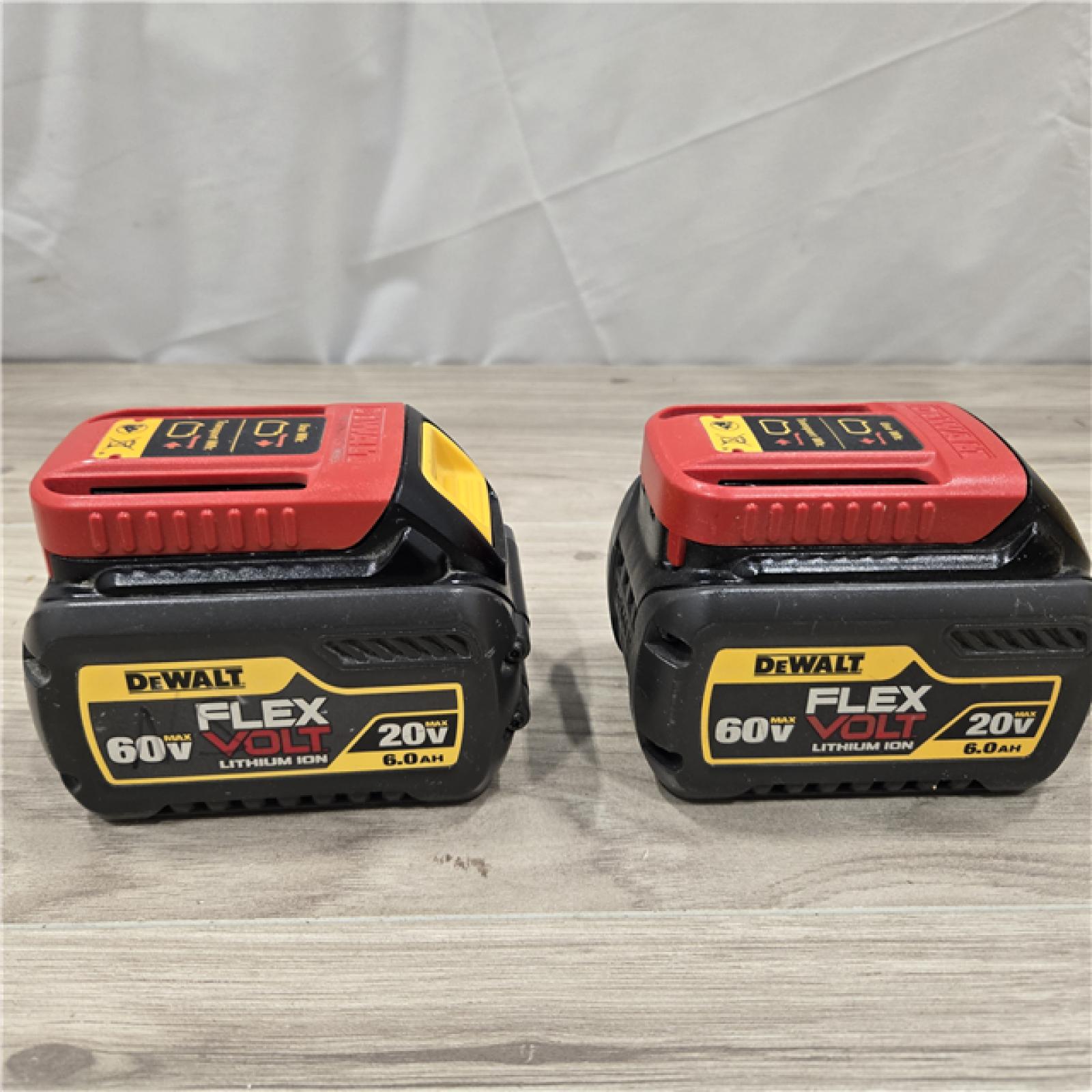 AS-IS DEWALT FLEXVOLT 20-Volt/60-Volt MAX Lithium-Ion 6.0Ah Battery Pack (2-Pack)