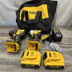 LIKE NEW - DEWALT 20V MAX Brushless 1/2 in. Drill Driver & 1/4 in. Impact Driver Kit