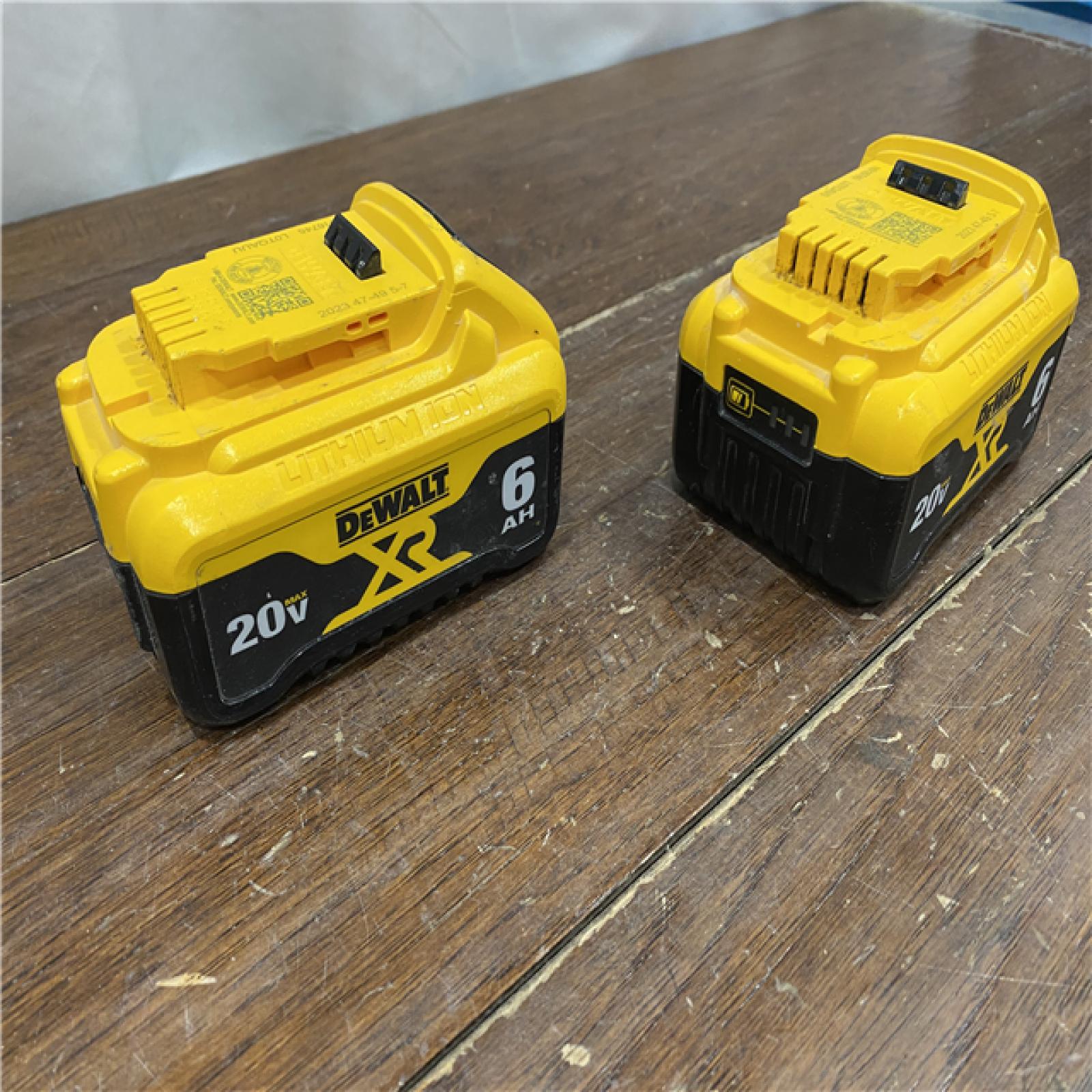 AS-IS DEWALT DCB206-2 6.0Ah 20V MAX Battery (2 Pack)