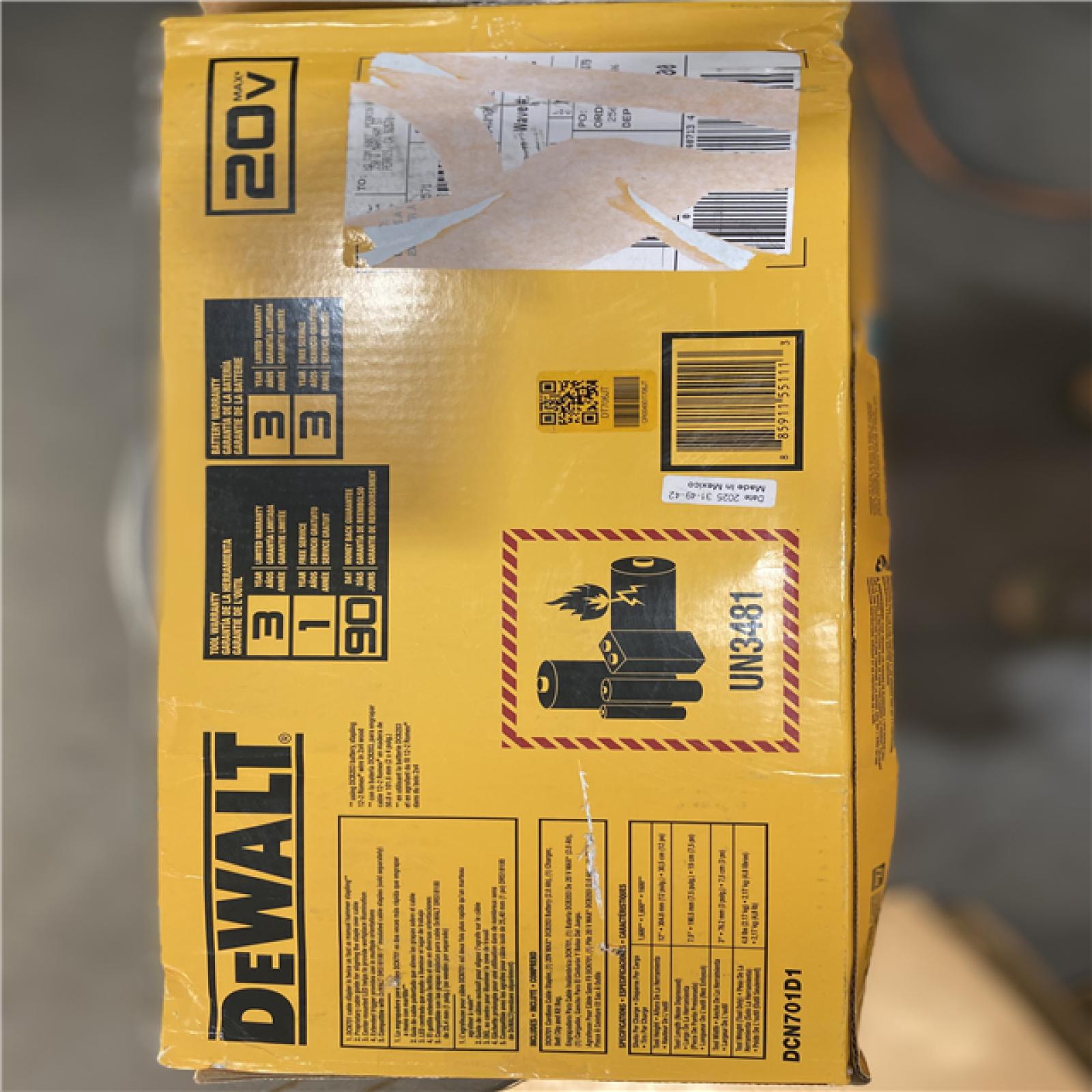 LIKE NEW! - DEWALT 20V MAX Lithium-Ion Cordless Cable Stapler with 2.0Ah Battery  Charger and Bag