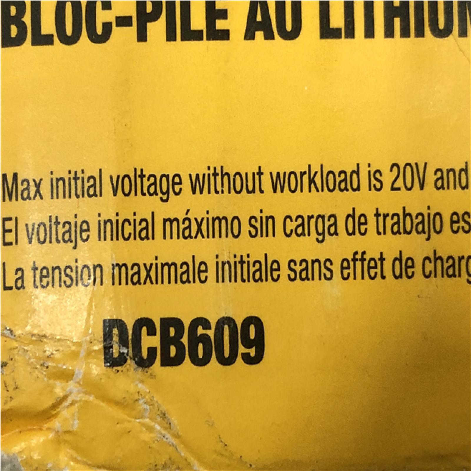 AS-IS DEWALT FLEXVOLT 20V/60V MAX Lithium-Ion 9.0Ah Battery