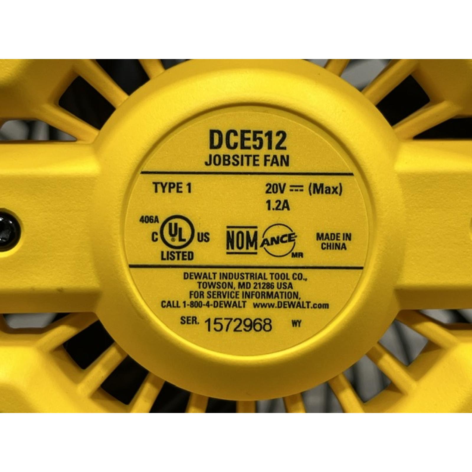 AS-IS DEWALT 20V MAX Jobsite Fan (Tool Only)