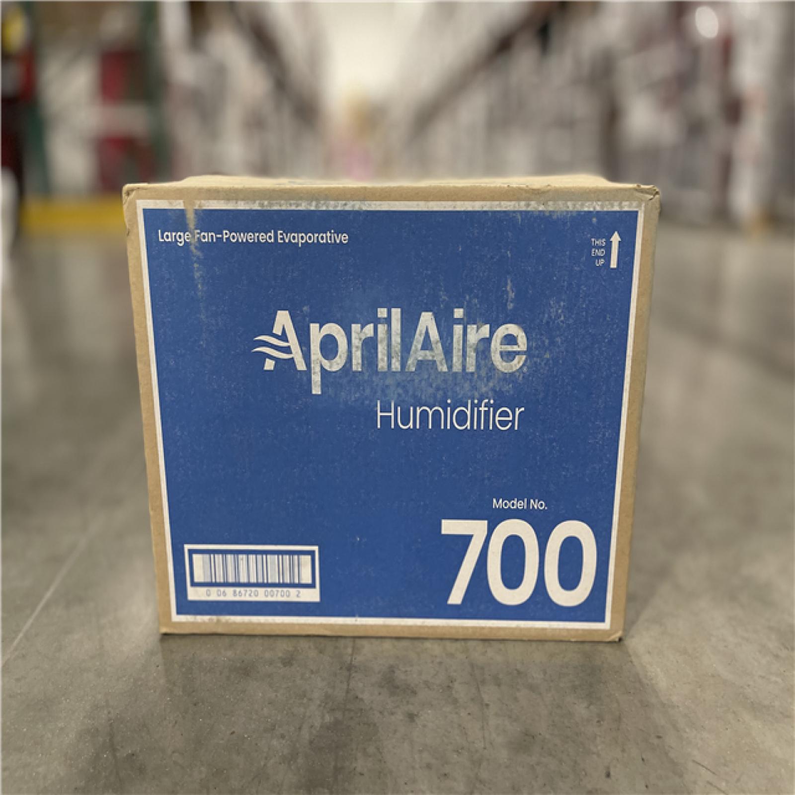 NEW! - AprilAire Model 700 18 gal. for up to 5 300 sq. ft. Whole-House Fan-Powered Evaporative Humidifier with Digital Control