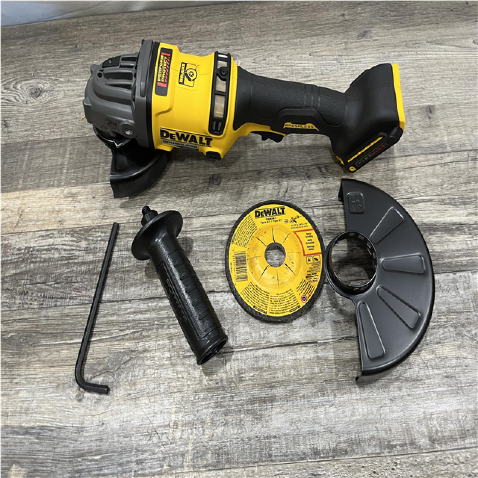 AS-IS DEWALT FLEXVOLT 60V MAX Cordless Brushless 4.5 in. to 6 in. Small Angle Grinder with Kickback Brake (Tool Only)