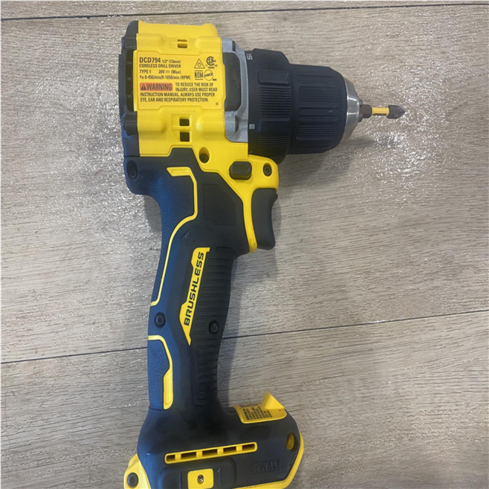 AS-IS DEWALT ATOMIC 20-Volt MAX Brushless Cordless 1/2 in. Drill Driver (Tool-Only)