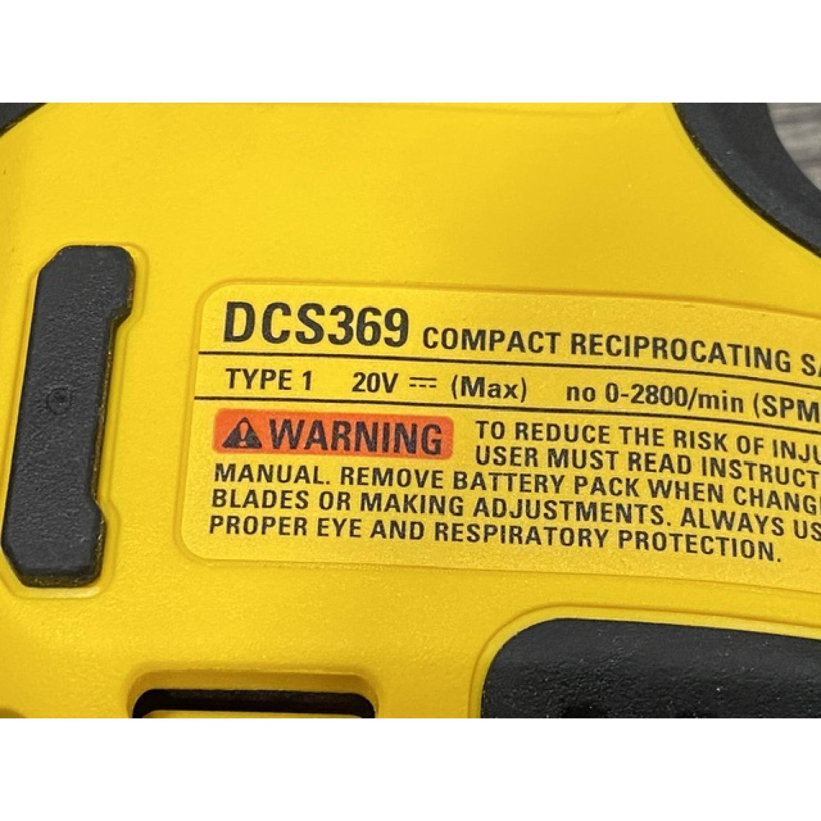 AS-IS DEWALT ATOMIC 20V MAX Cordless Brushless Compact Reciprocating Saw (Tool Only)