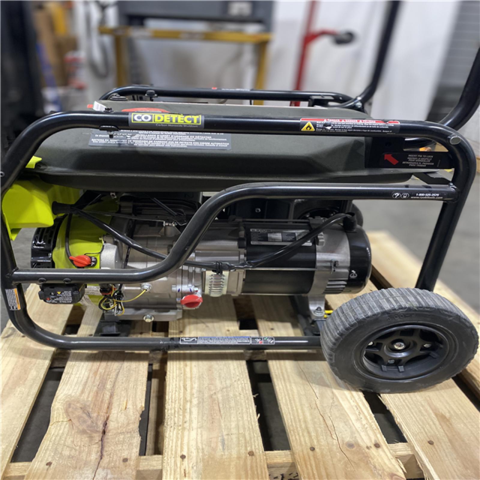 Dallas Location - As-Is RYOBI 8125-Watt Gasoline Powered Portable Generator